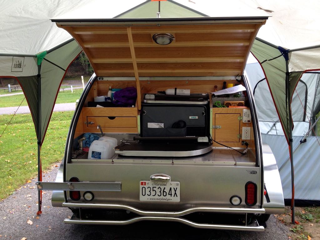 View of rear - kitchen in use